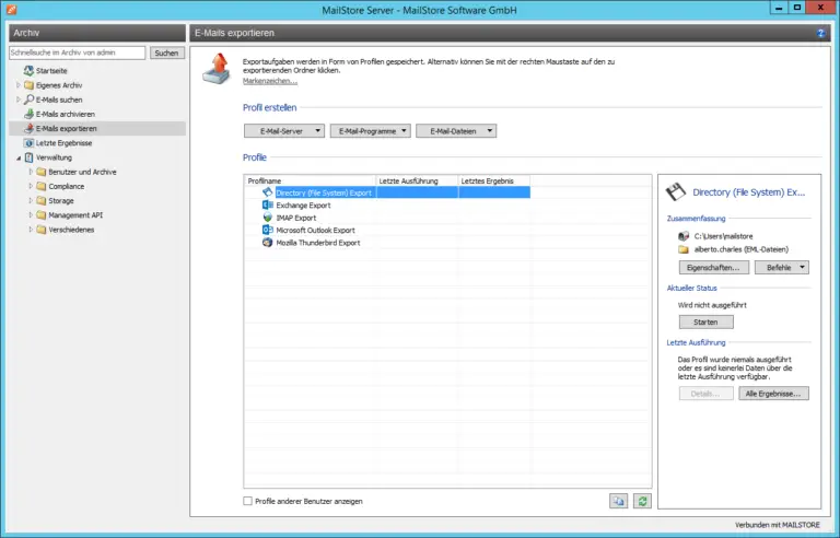 netyard Mailstore E-Mail Archivierung